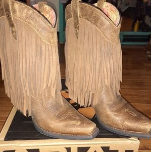Ariat Women's Gold Rush Fringe Cowgirl Boots